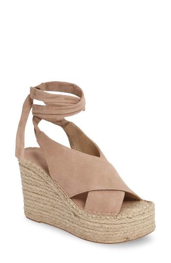 Women's Marc Fisher Ltd Andira Platform Wedge Sandal .5 M - Pink