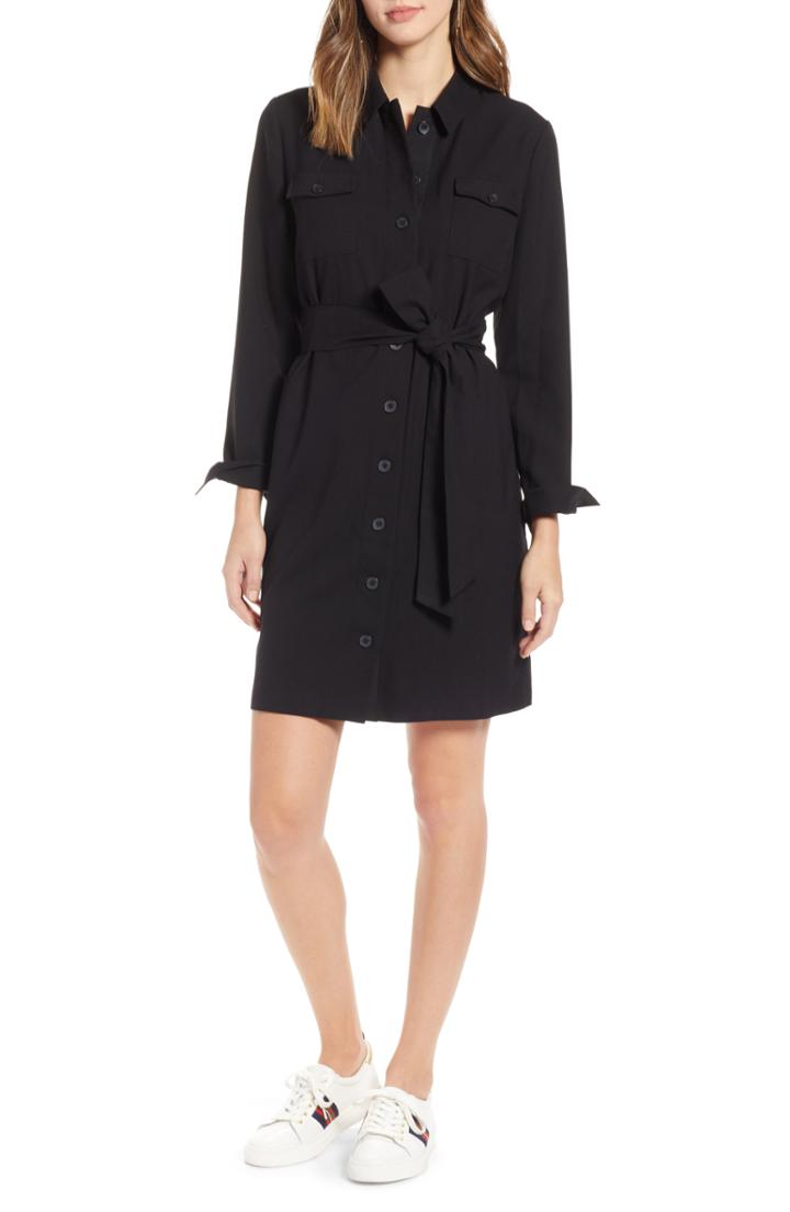 Women's 1901 Belted Shirtdress - Black