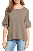 Women's Caslon Tiered Bell Sleeve Tee - Green