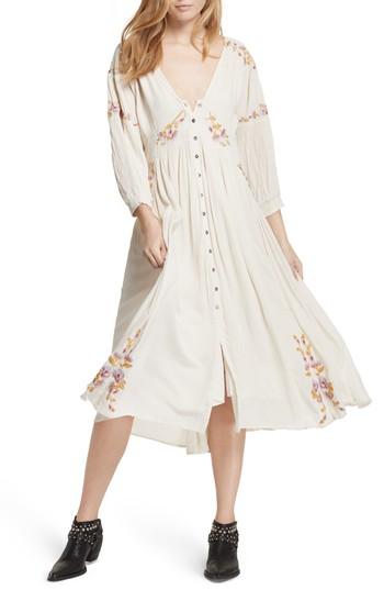 Women's Free People Day Glow Midi Dress - Ivory