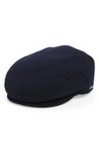 Men's Wigens Melton Wool Driving Cap - Blue