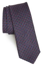 Men's Ted Baker London Check Silk Tie, Size - Burgundy