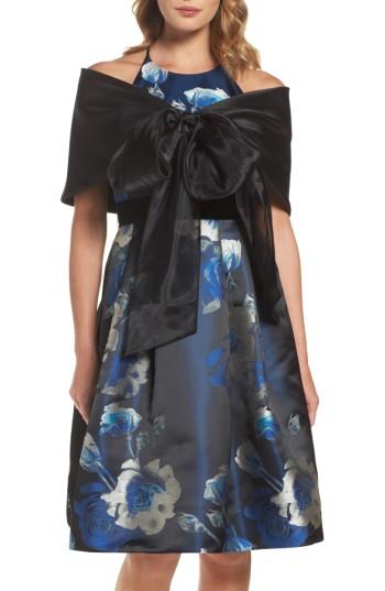 Women's Eliza J Off The Shoulder Wrap /x-large - Black