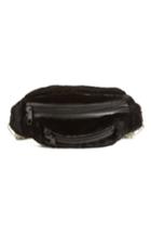 Alexander Wang Primary Box Chain Genuine Shearling Fanny Pack - Black