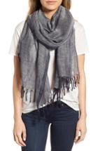 Women's Caslon Cross Dye Scarf, Size - Blue