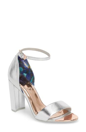 Women's Ted Baker London Phanda Sandal M - Metallic