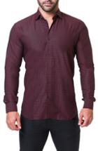 Men's Maceoo Fibonacci Love Trim Fit Print Sport Shirt (m) - Red