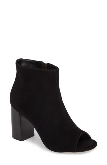 Women's Johnston & Murphy Lizzie Peep Toe Bootie M - Black