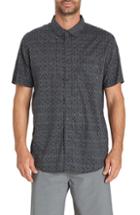 Men's Billabong Sundays Mini Short Sleeve Woven Shirt, Size - Black