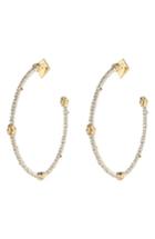Women's Alexis Bittar Crystal Pave Knotted Hoop Earrings