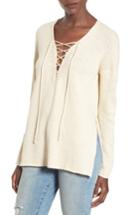 Women's Astr Lace-up Sweater - Ivory