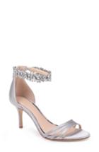 Women's Jewel Badgley Mischka Zamora Ankle Strap Sandal .5 M - Metallic