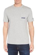 Men's Vineyard Vines X Shark Week(tm) Sharks & Stripes Pocket T-shirt - Grey