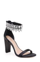 Women's Jewel Badgley Mischka Dancer Ankle Strap Sandal M - Black