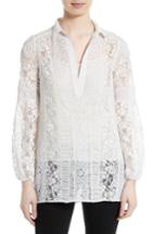 Women's Alice + Olivia Jill Embroidered Tunic - Ivory