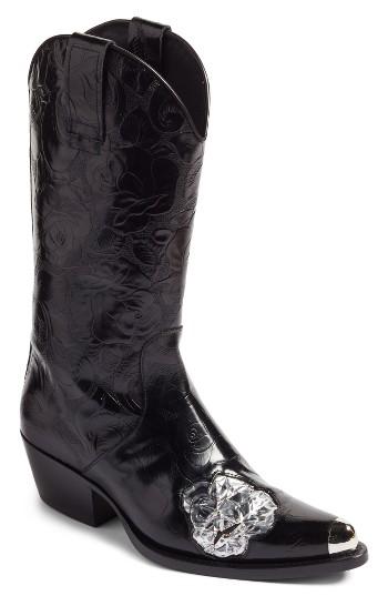 Women's Calvin Klein 205w39nyc Tex Tubo Western Boot Eu - Black