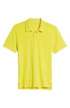 Men's James Perse Slim Fit Sueded Jersey Polo (l) - Yellow