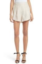 Women's Milly Linen Blend Petal Shorts - Beige