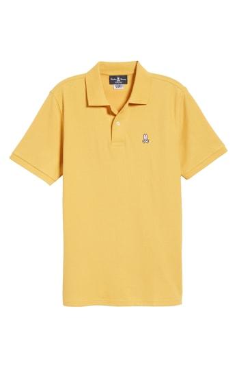 Men's Psycho Bunny Classic Pique Polo (xl) - Yellow