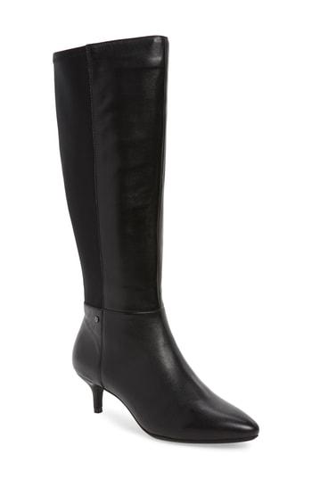 Women's Sudini Beverly Stretch Back Knee High Boot M - Black