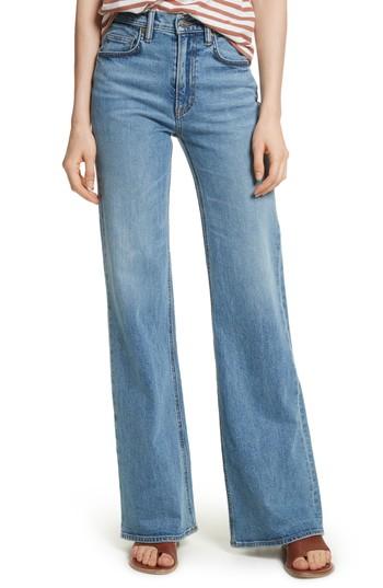 Women's Vince Wide Flare Leg Jeans - Blue