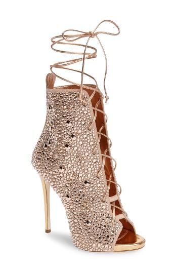 Women's Giuseppe For Jennifer Lopez Lynda Embellished Lace-up Sandal