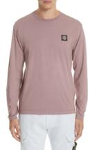 Men's Stone Island Long Sleeve T-shirt - Pink