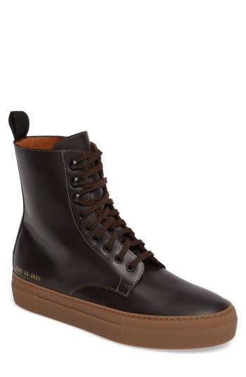 Men's Common Projects X Robert Geller Plain Toe Boot Eu - Brown