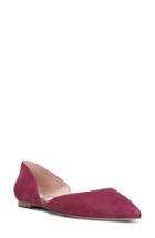 Women's Sam Edelman Rodney Pointy Toe D'orsay Flat .5 M - Red