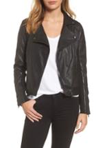 Women's Caslon Leather Moto Jacket