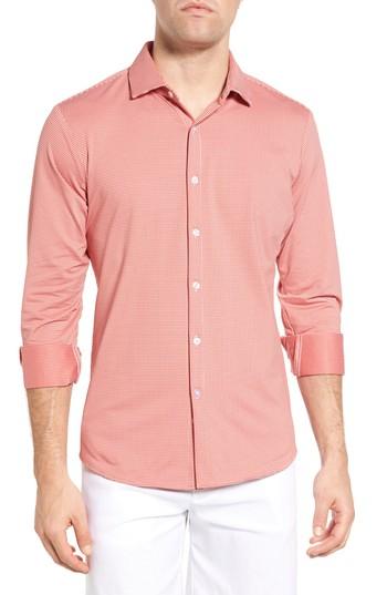 Men's Mizzen+main Hawthorne Slim Fit Gingham Performance Sport Shirt