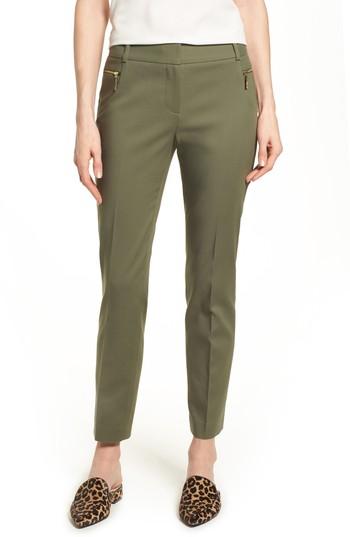 Women's Chaus Dena Zip Pocket Ankle Pants - Grey