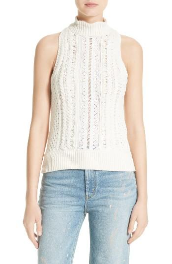 Women's Rebecca Taylor Mixed Eyelet Tank