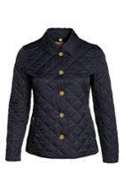 Women's Burberry Frankby 18 Quilted Jacket, Size - Blue