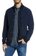 Men's Rodd & Gunn Fratley Lambswool Blend Cardigan, Size - Blue