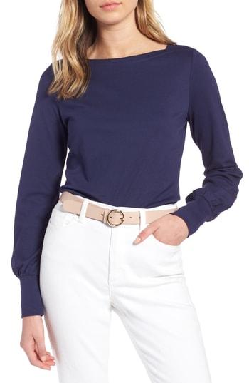 Women's 1901 Blouson Sleeve Top - Blue