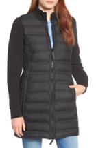 Women's Marc New York Puffer Coat With Puff Knit Sleeves