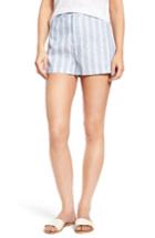Women's Cupcakes And Cashmere Brinley Stripe Shorts - Blue