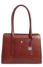 Lodis Business Chic Paula Rfid-protected Coated Leather & Suede Brief Shoulder Bag - Blue
