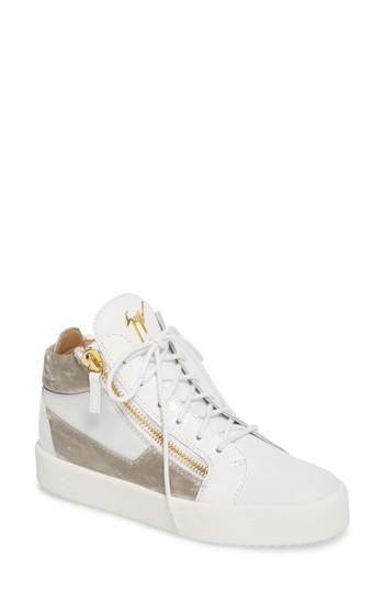 Women's Giuseppe Zanotti High Top Sneaker M - White