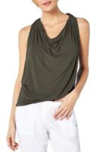 Women's Michael Stars Drape Neck Jersey Top, Size - Green