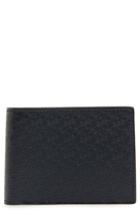 Men's Salvatore Ferragamo Gancini Leather Card Case - Blue