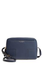 Tory Burch Block-t Double Zip Leather Crossbody Bag - Blue