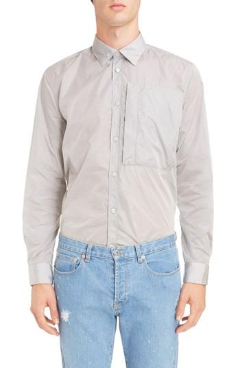 Men's Givenchy Nylon Woven Shirt Eu - Grey