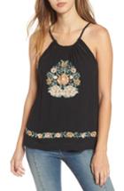 Women's Band Of Gypsies Floral Embroidered Tank