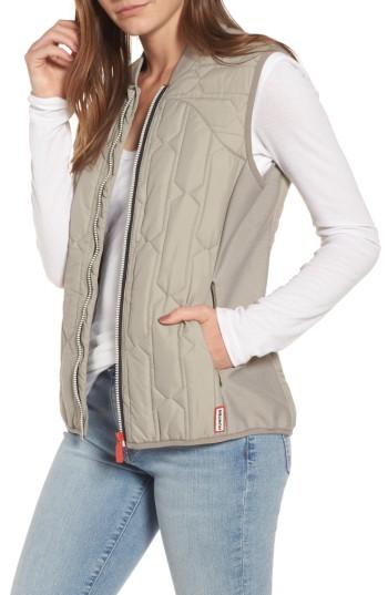 Women's Hunter Women's Original Quilted Gilet Vest - Grey