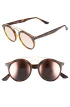 Women's Ray-ban Highstreet 49mm Gatsby Round Sunglasses - Copper