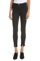 Women's Frame Le High Split Hem Skinny Jeans - Black
