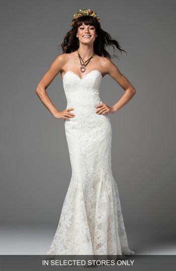 Women's Willowby Liesel Strapless Lace Mermaid Gown