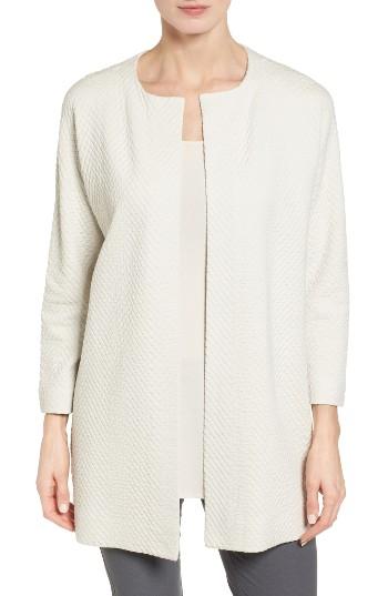 Women's Eileen Fisher Silk Blend Jacquard Jacket